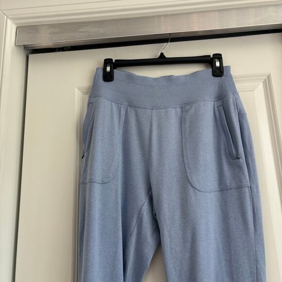 Free Fly Women’s Pull On Zipper Pocket Jogger Lounge Pants Sz M Blue Comfy - Picture 4 of 11